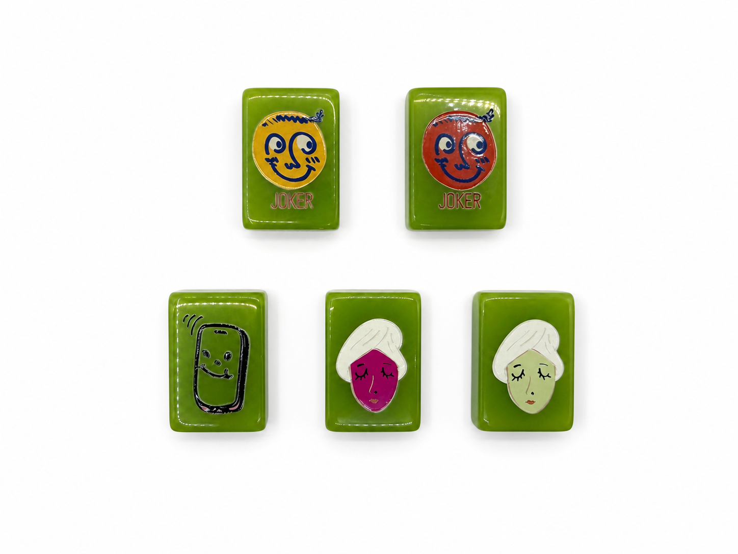 Mahj & Marlowe Visionary Slim Green Mahjong Set
