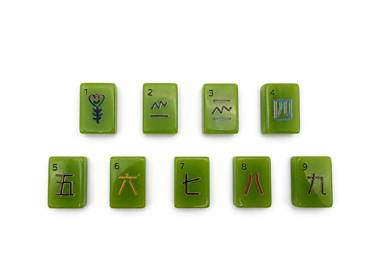Mahj & Marlowe Visionary Slim Green Mahjong Set